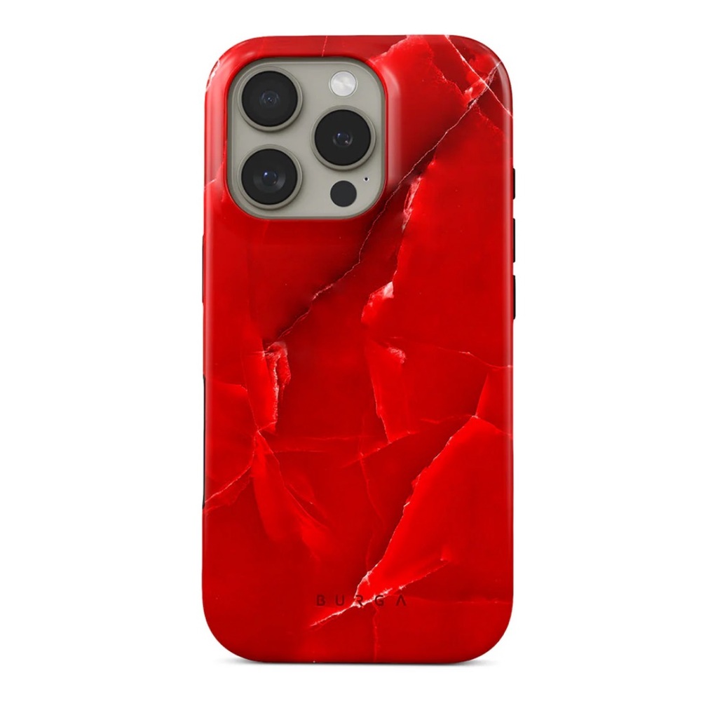 Burga Red Marble iPhone 12 ProMax Case